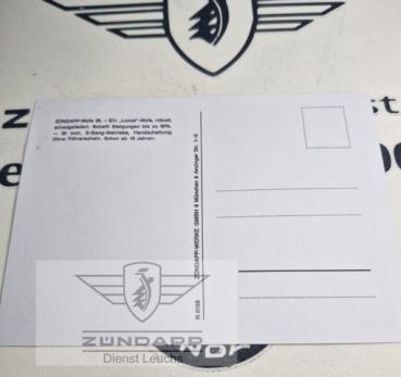 Preview: Repro Postkarte " Mofa 25 " Bergsteiger , Robust, allradgefedert, 2-Gang, Steigung 30% usw  R5158